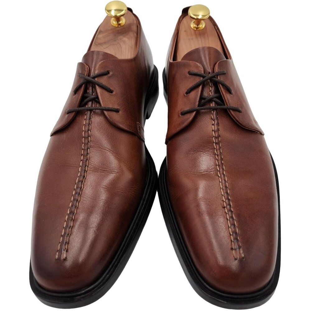 Cole Haan Beckett II Brown Leather Split-toe Derby Blucher Dress Shoes Mens 8.5M - Picture 11 of 13